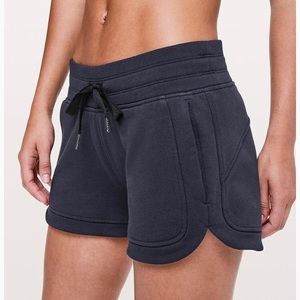 Size 4 Navy Lululemon cotton shorts